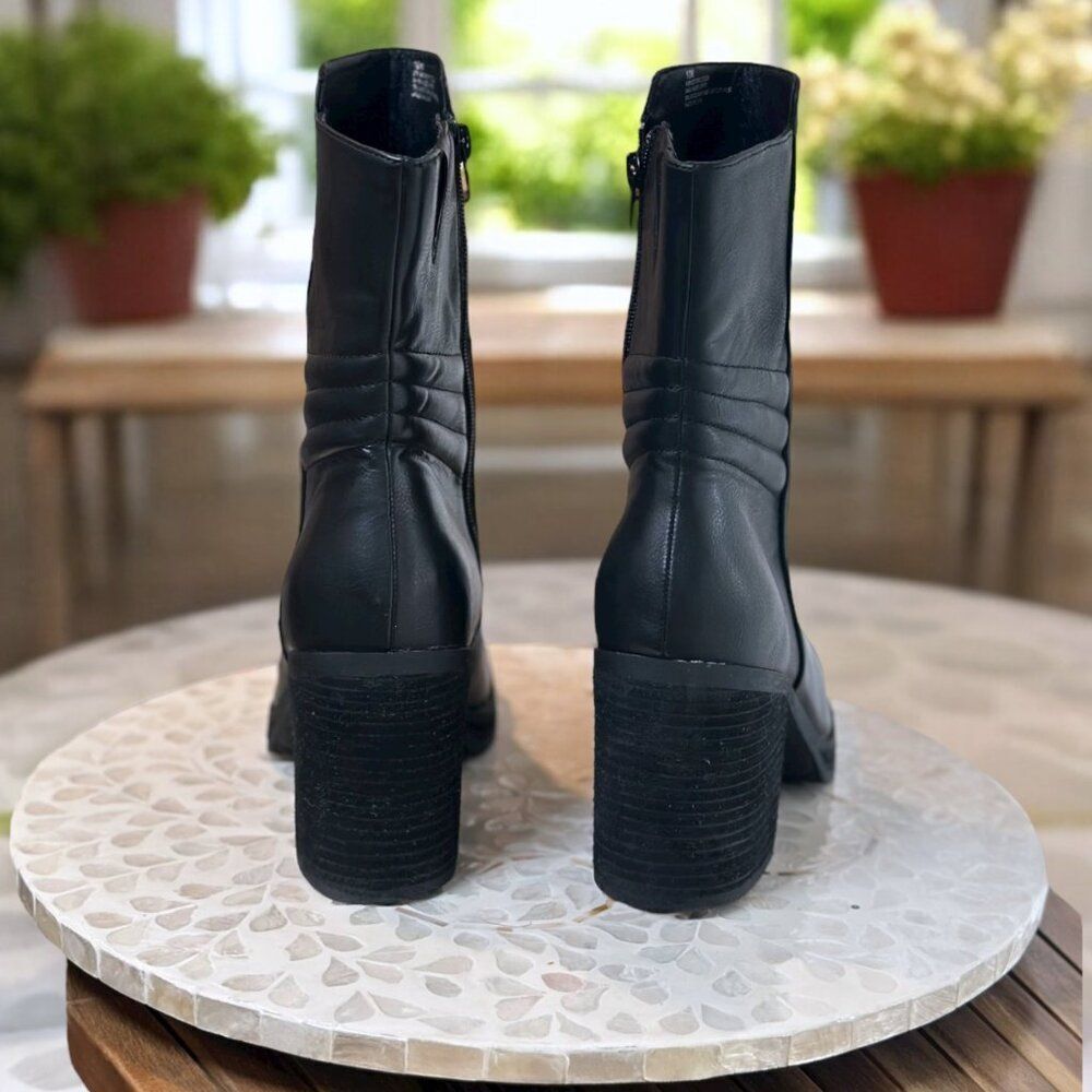 Kork-Ease Korks Moergan Black Block Heel Ankle Boots  Womens 10 - Picture 8 of 13